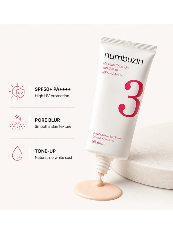 NUMBUZIN 3番 ノーファンデ陶器肌トーンアップクリーム