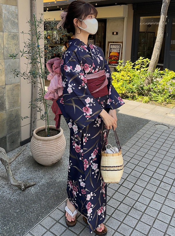 麻の葉柄下駄