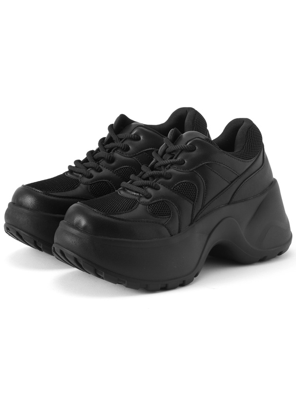 厚底メッシュスニーカー