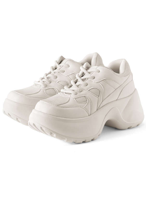 厚底メッシュスニーカー