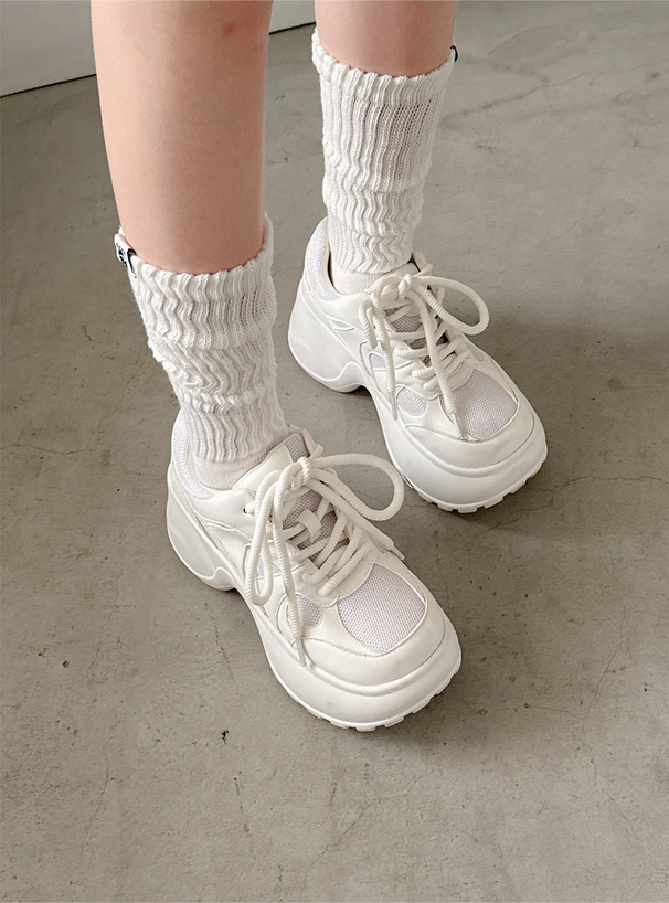 厚底メッシュスニーカー