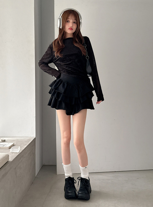 厚底メッシュスニーカー