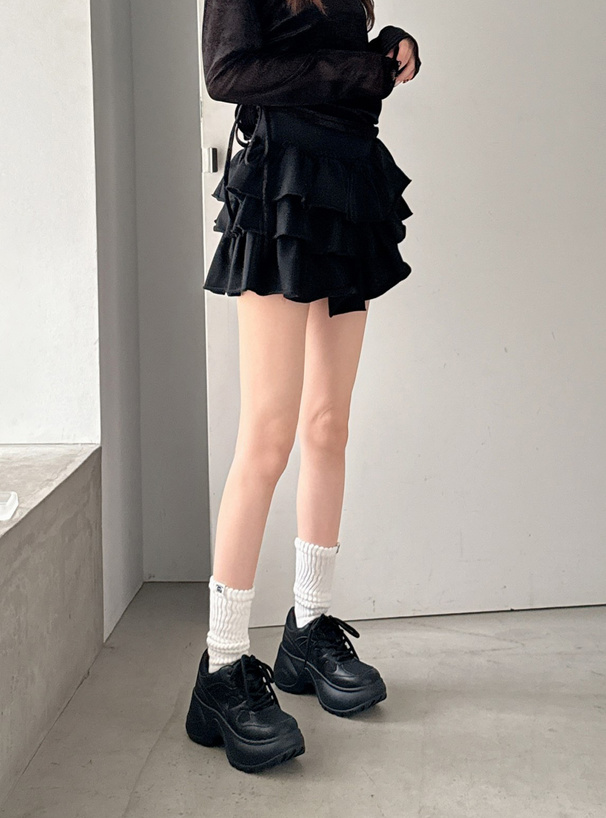 厚底メッシュスニーカー