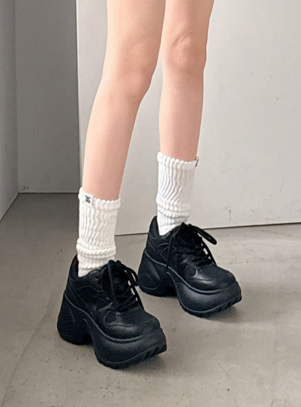 厚底メッシュスニーカー