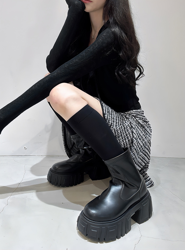 厚底ショートブーツ[ci595] | レディースファッション通販のグレイル