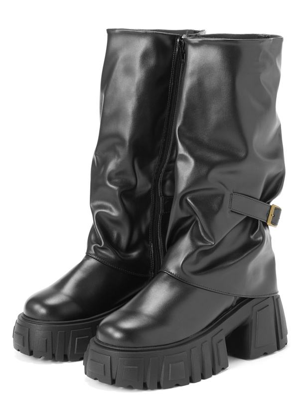 厚底カバーベルトブーツ[ci602]