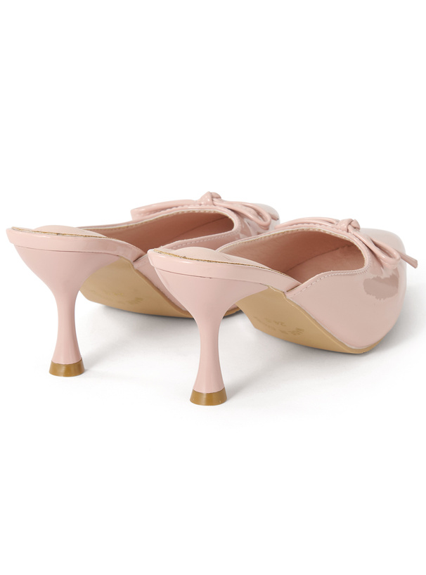 エナメルリボンミュール