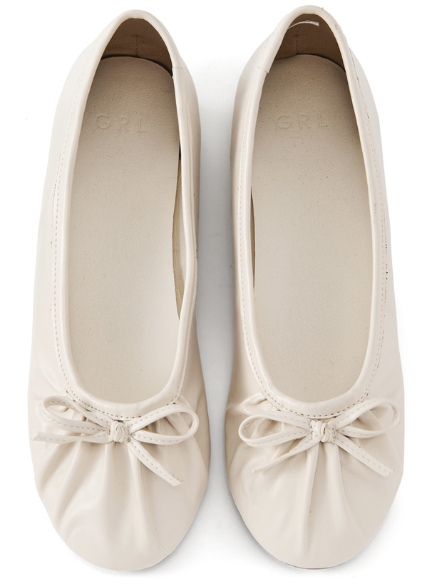 ギャザーバレエシューズ