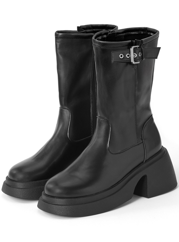 レザーミドルブーツ