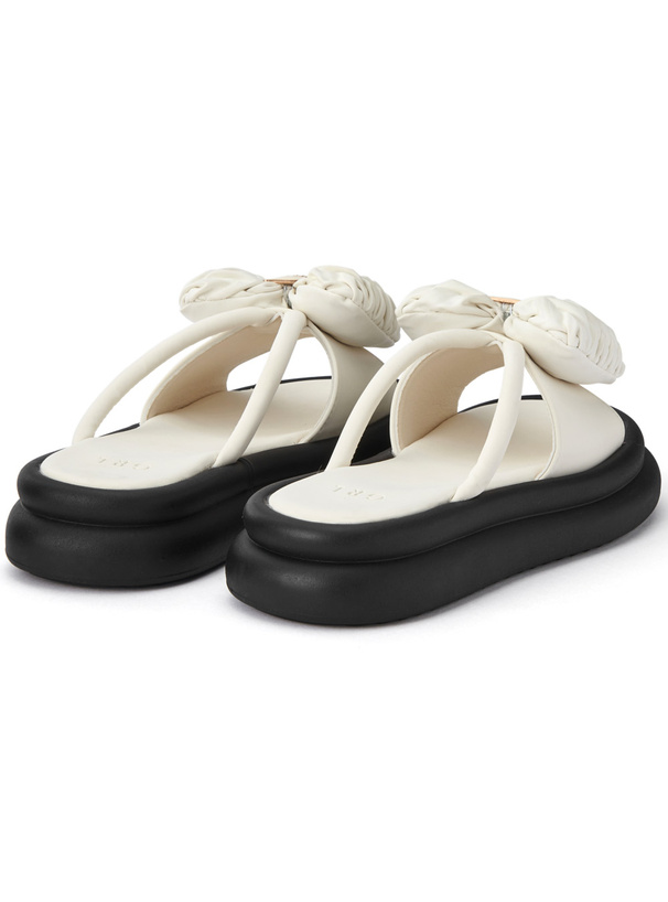 キルティングリボンサンダル