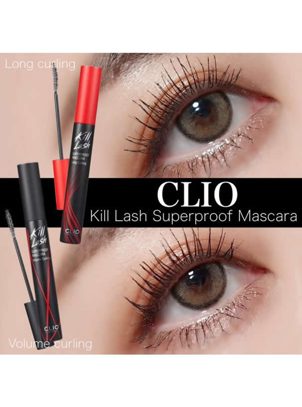 CLIO KILL LASH SUPERPROOF MASCARA 002 VOLUME CURLING