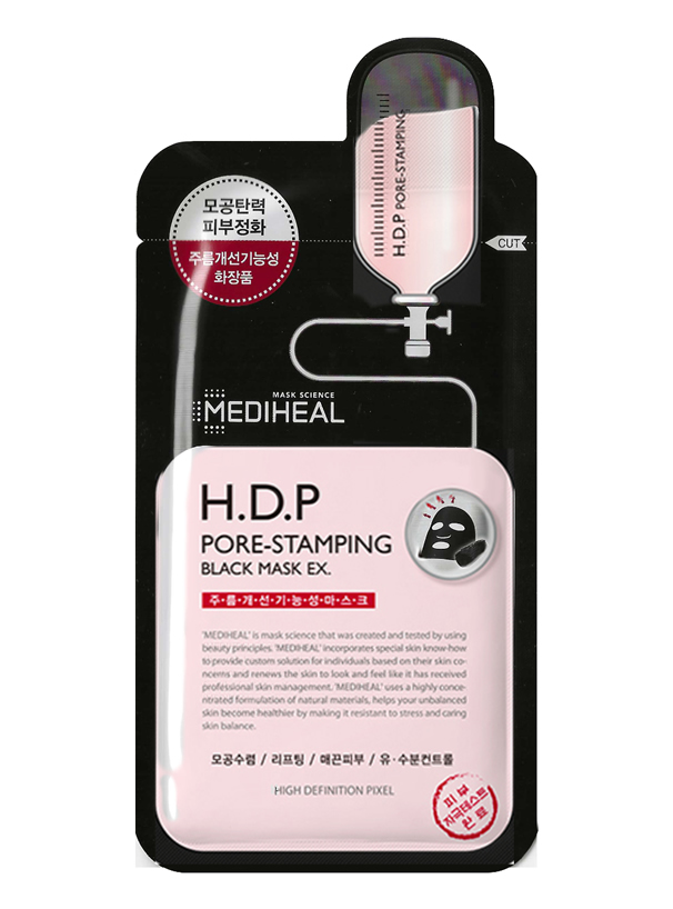 Mediheal H.D.P Pore-Stamping Black Mask EX. 10枚入り