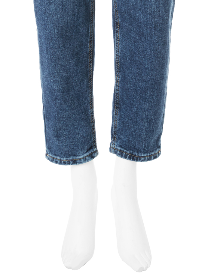 ハイウエストテーパードデニムパンツ