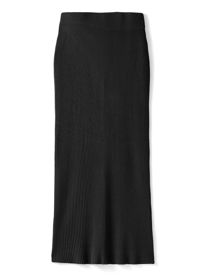 リブニットロングスカート