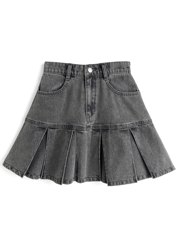 24P》カジュアル♪【CHANEL】シャネル デニム スカート (CHANEL