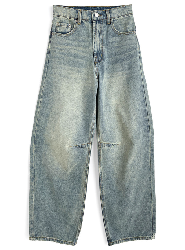 ワイドカーブデニムパンツ