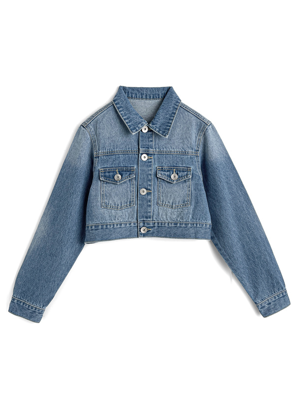 ショート丈デニムジャケット[cu570]