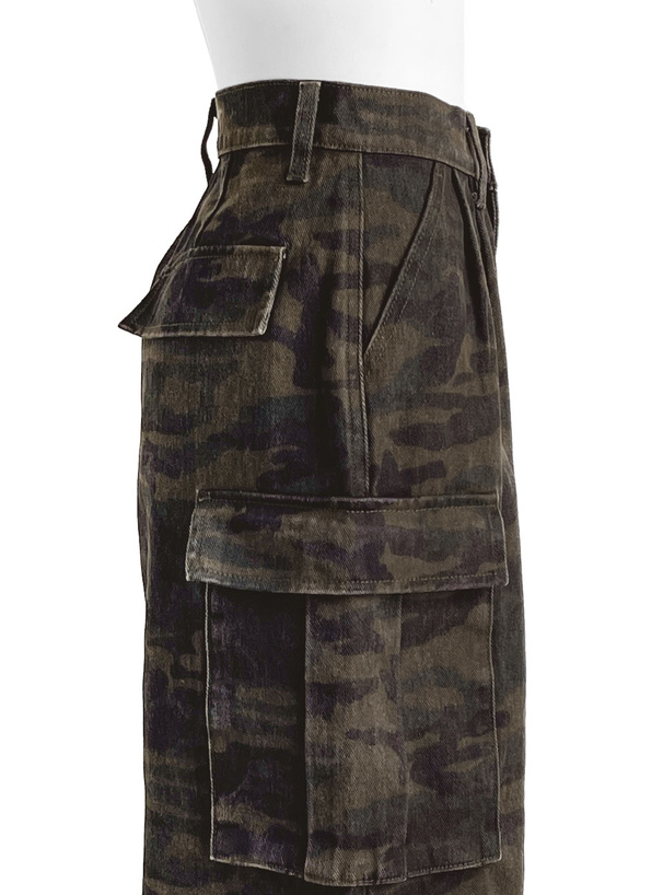 ILLIT アイリット BEBカモフラージュ柄カーゴワイドパンツ