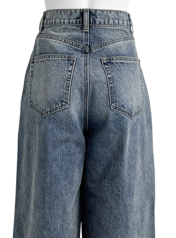 ワイドデニムパンツ