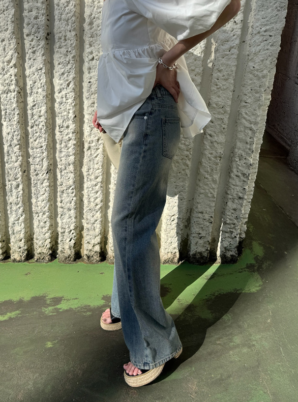 ルーズワイドデニムパンツ