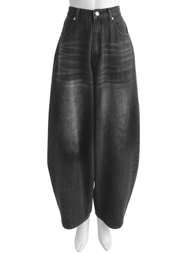 バレルレッグデニムパンツ