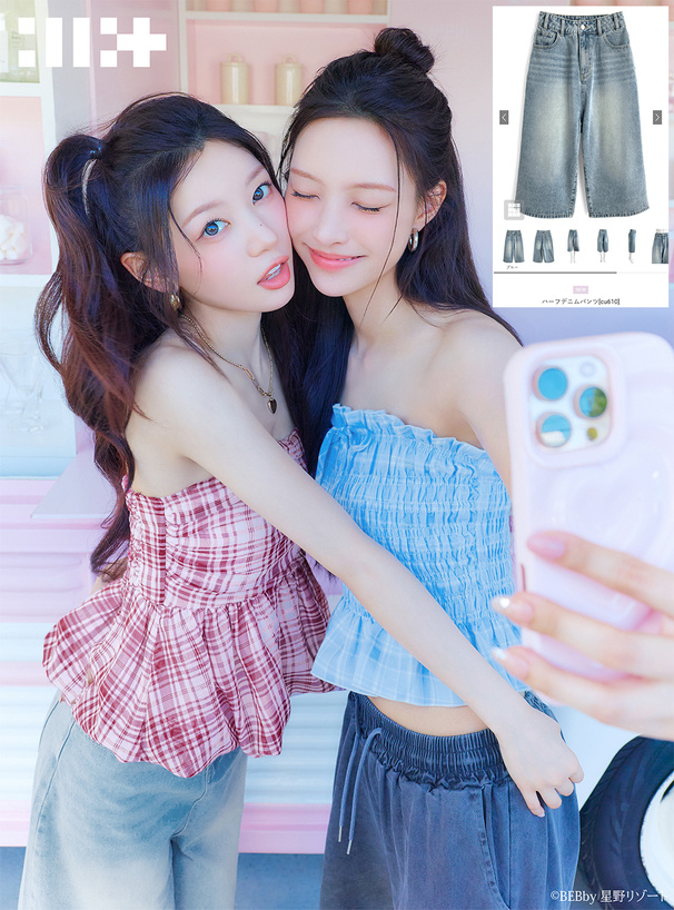 ILLIT アイリット BEB ハーフデニムパンツ