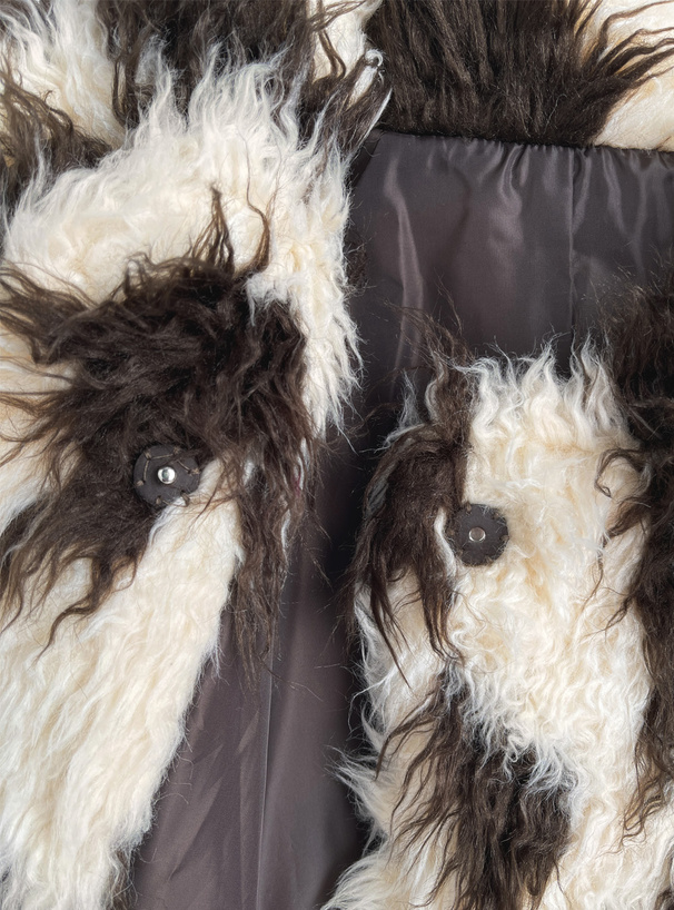 襟2Wayミックスカラーファーブルゾン[cz01] | レディースファッション