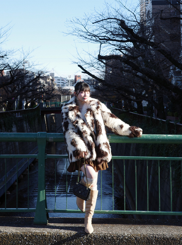 襟2Wayミックスカラーファーブルゾン[cz01] | レディースファッション