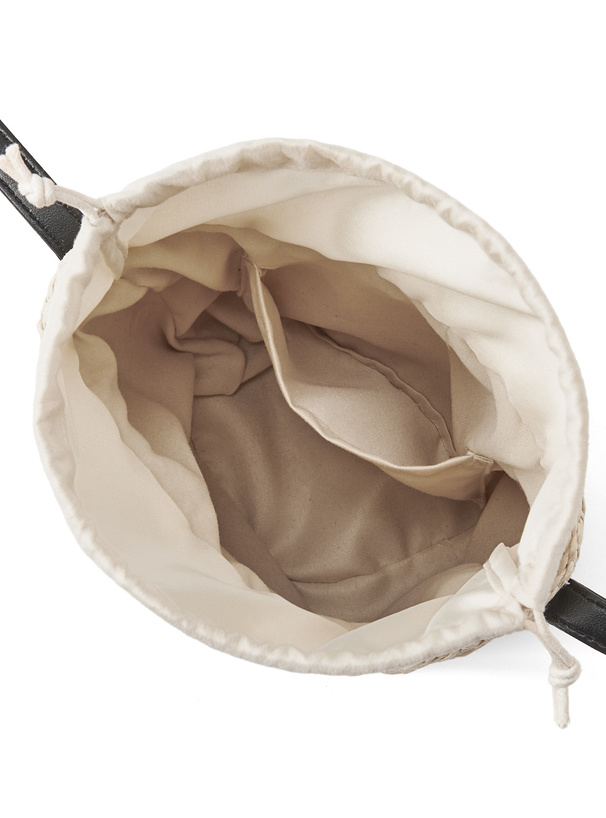 レザーコンビペーパーバケツバッグ