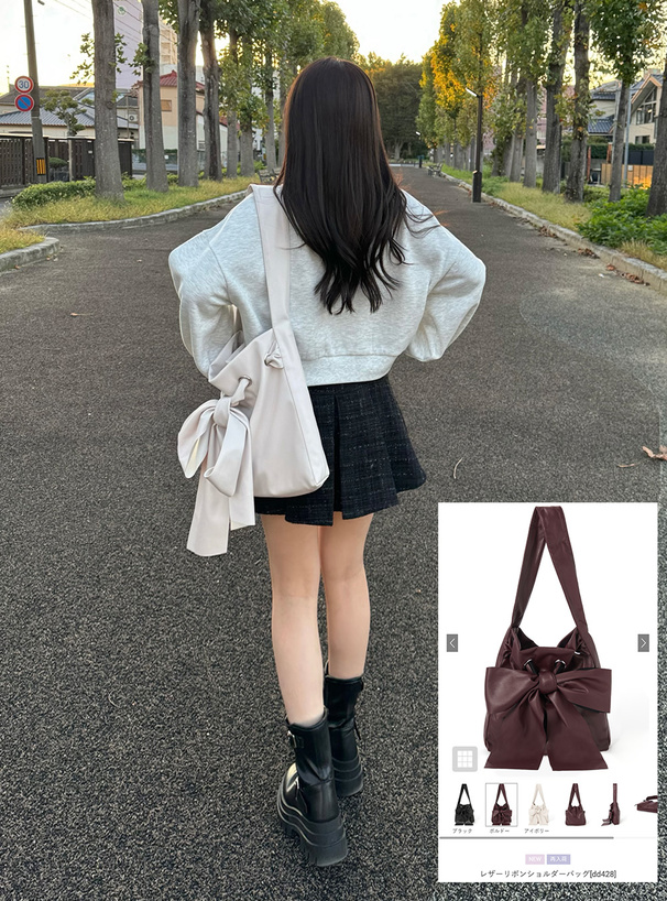 人気【Sister Jane】Lola レオパード リボン ショルダー バッグ 人気【Sister Jane】Lola レオパード リボン ショルダー バッグ