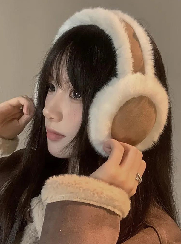 ムートン風イヤーマフラー