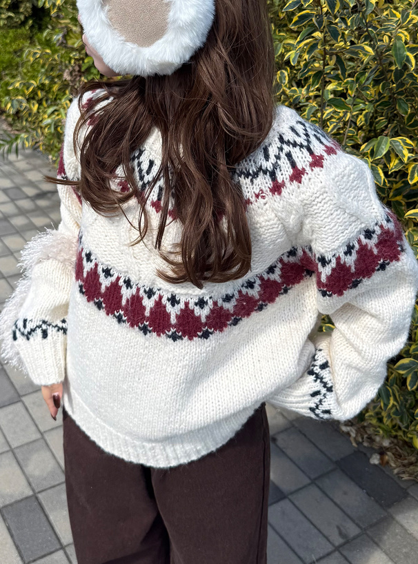 ムートン風イヤーマフラー