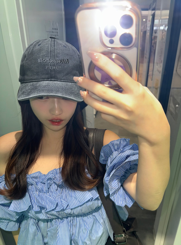 [新品同様]　READYMADE　刺繍キャップ ウォッシュ加工ロゴ刺繍キャップ[dd442] | レディースファッション通販