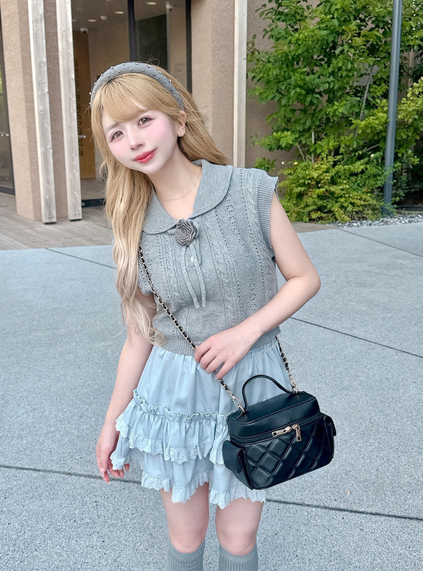 キルティングバニティショルダーバッグ