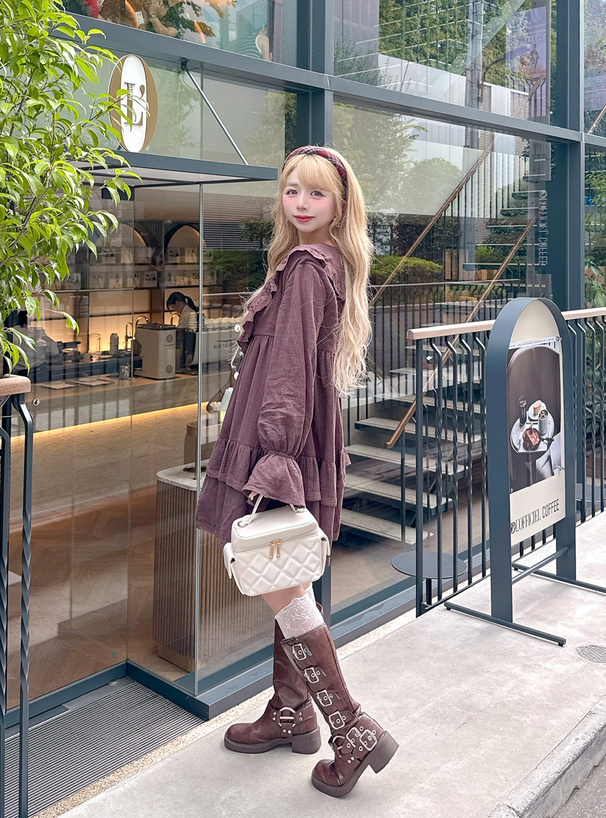 キルティングバニティショルダーバッグ