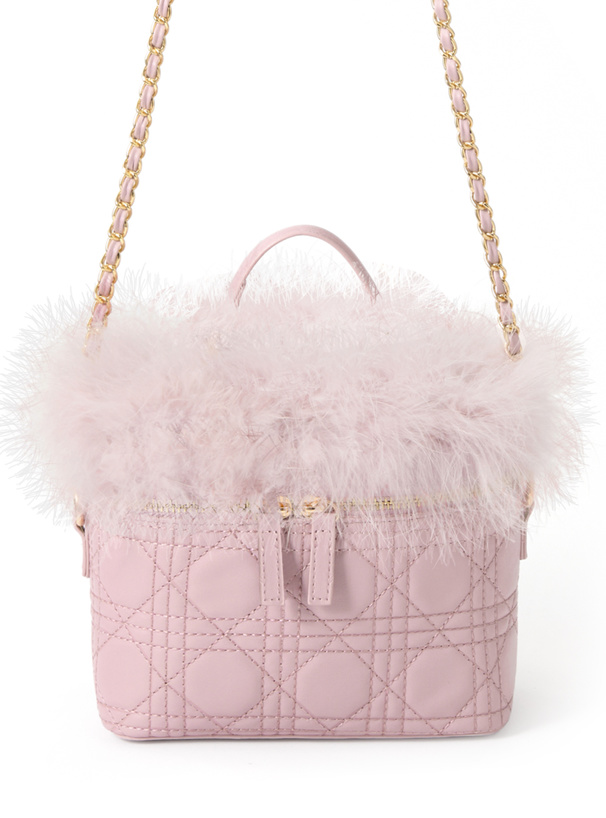 ファー パーティーバッグ ピンク BALENCIAGA フェイクファーバッグ 2WAY ピンク バレンシアガ | 2122