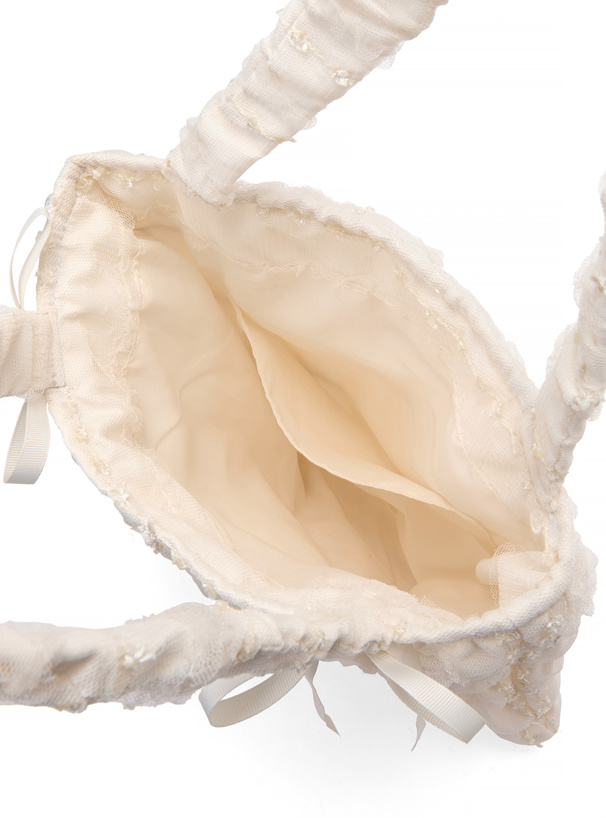 リボンチュールトートバッグ