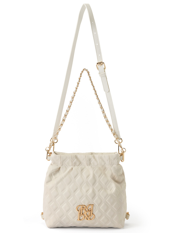 3Wayロゴプレートキルティングバッグ