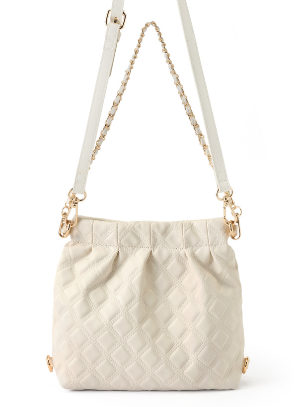 3Wayロゴプレートキルティングバッグ