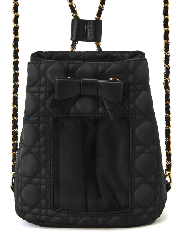 ぬい活キルティング巾着ミニリュック