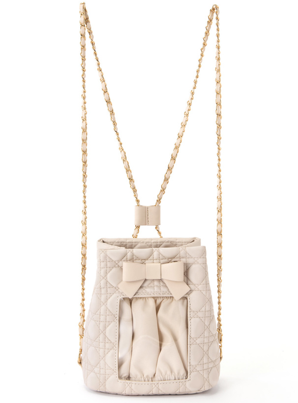 ぬい活キルティング巾着ミニリュック