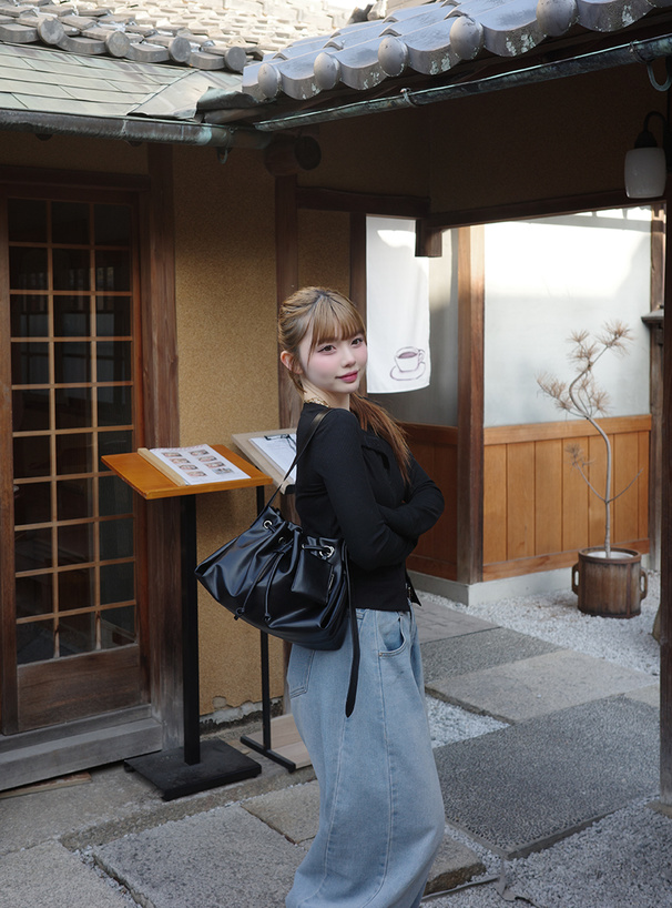 巾着ショルダーバッグ