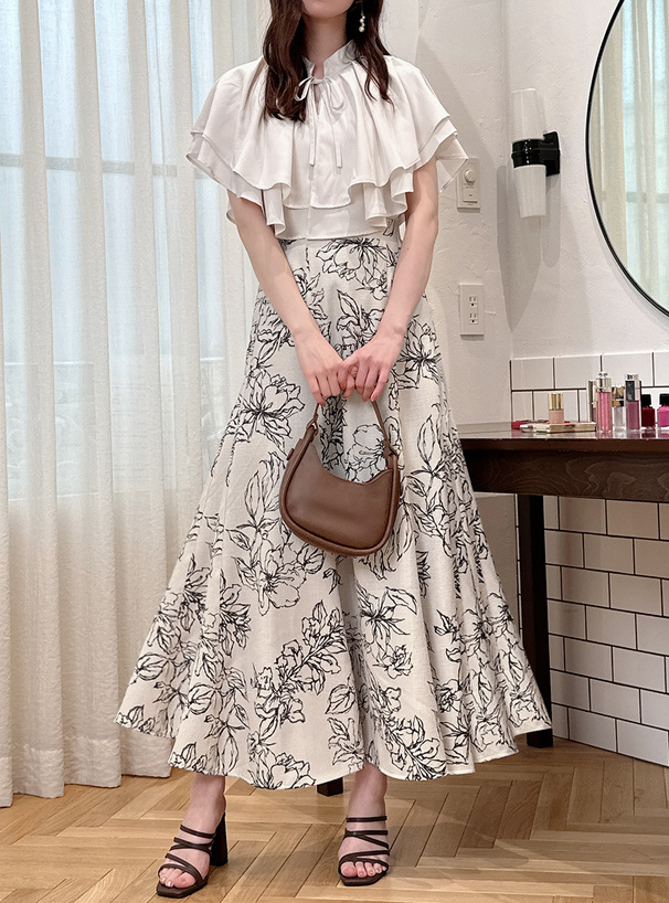 花柄フレアスカート[dh1226] | レディースファッション通販のグレイル