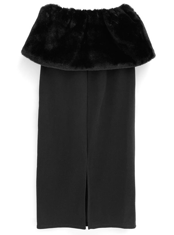 ファーペプラムタイトスカート[dh1339] | レディースファッション通販