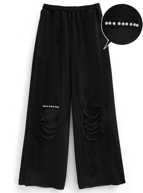 ダメージパールスウェットパンツ[dh1358]