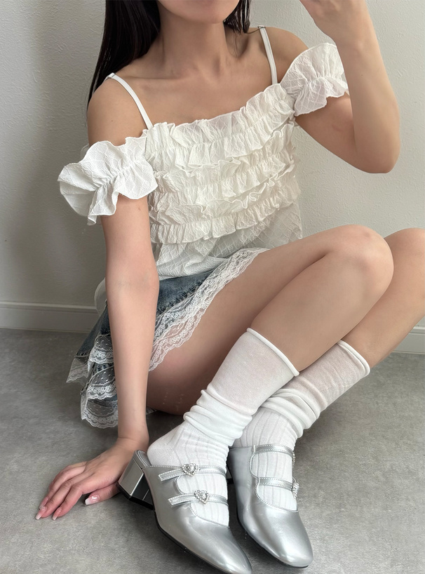 2Wayフリルショルダートップス