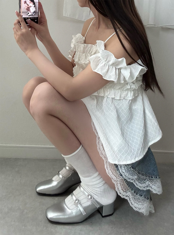 2Wayフリルショルダートップス