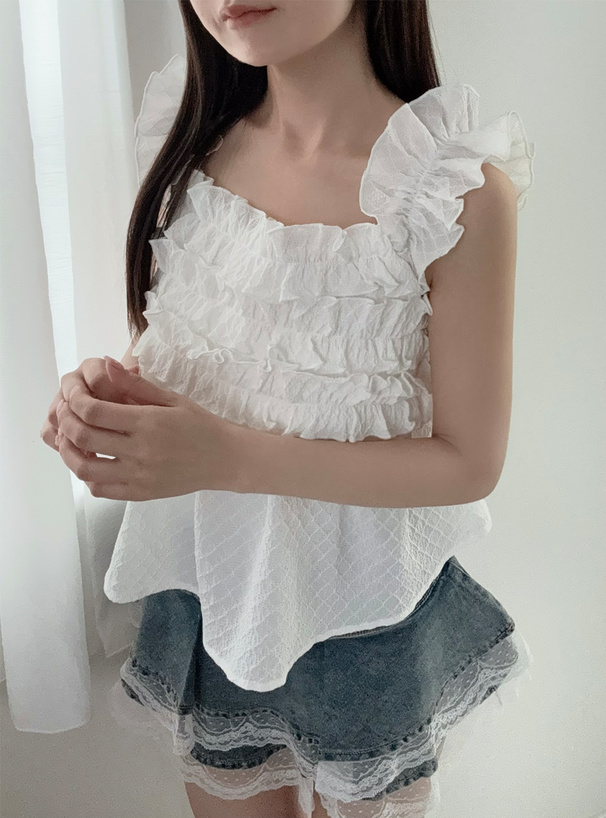 2Wayフリルショルダートップス