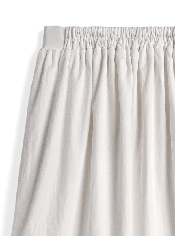 レース切替ティアードフリルロングスカート