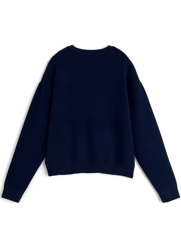 くまワッペンニットトップス